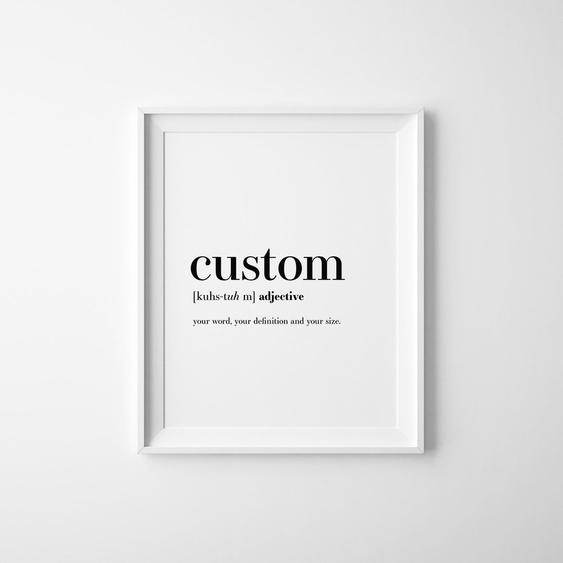 Custom Definition Personalized Word Your Style Dictionary Poster