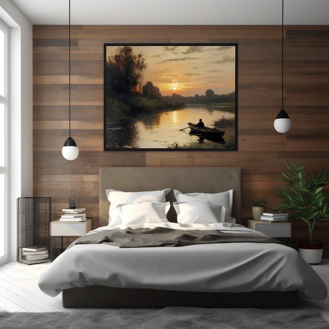 Charles Franois Daubigny-Inspired France Countryside Art Print - Image 2