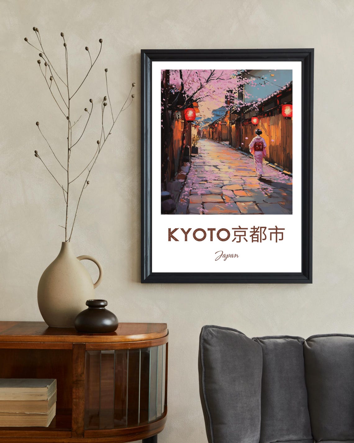 Kyoto Japan Vintage Travel Poster, Traditional - Image 2