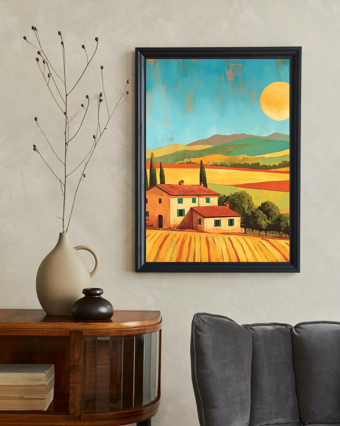Tuscany Poster Tuscany Travel Print Tuscany Vintage Print Tuscany Retro Art Toskana Art Italian Wall Art Kitchen Decor Christmas Gift - Image 2