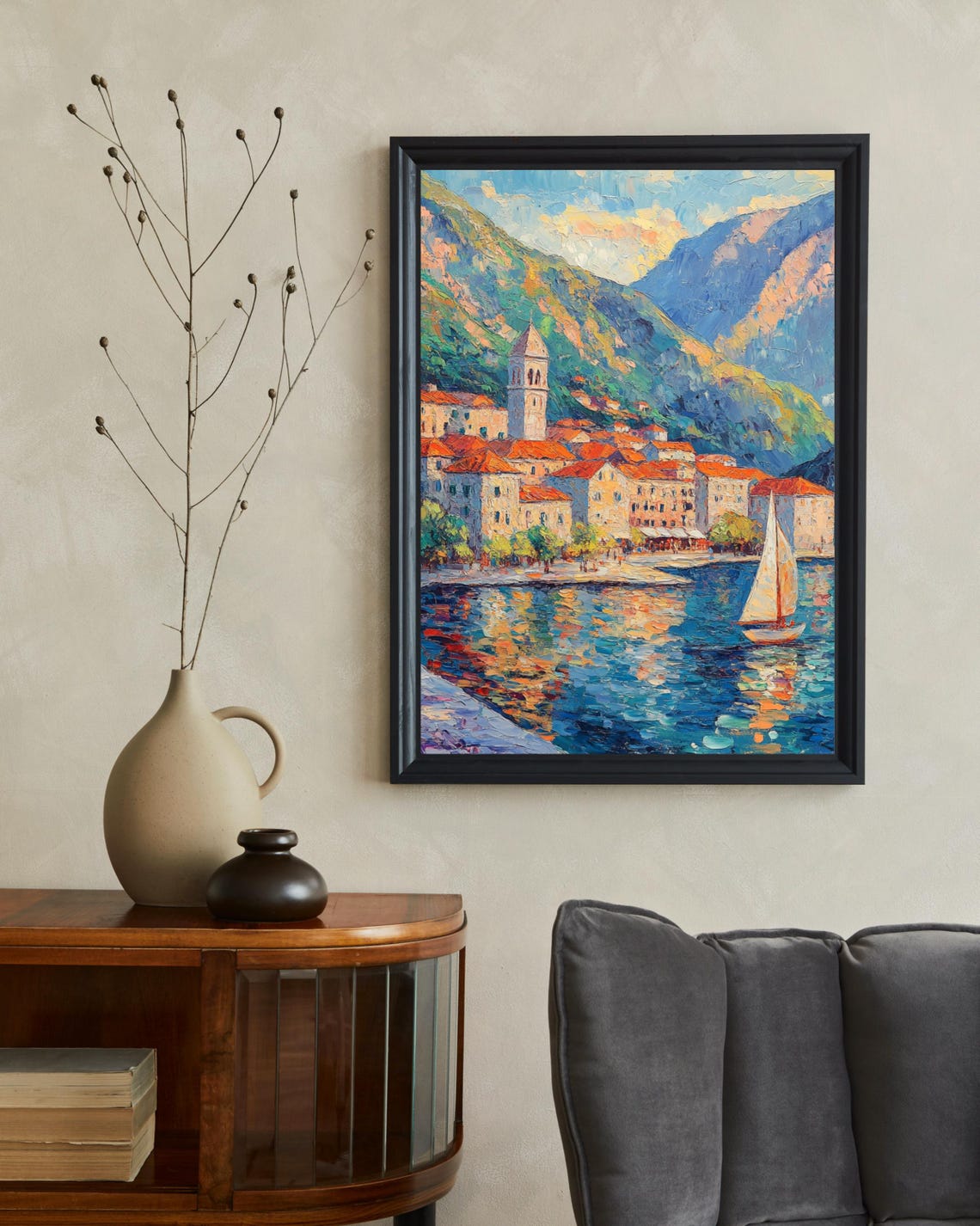 Kotor Montenegro Travel Poster, Bay Of Kotor - Image 2