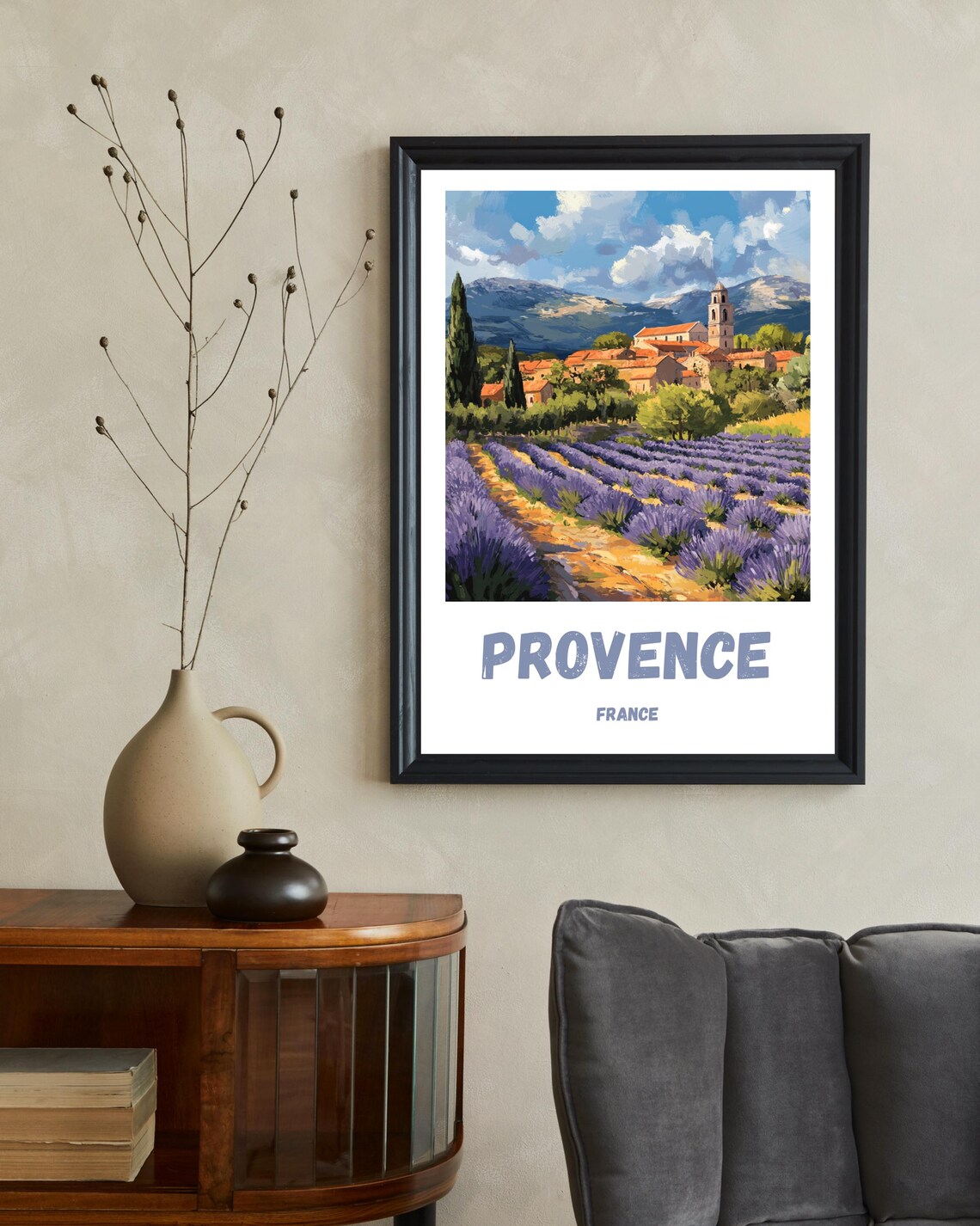 Provence Lavender Field - Vintage Travel Poster - Image 2