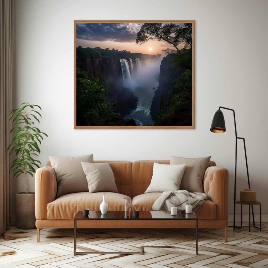 Victoria Falls Travel Poster, Zimbabwe Africa - Image 2