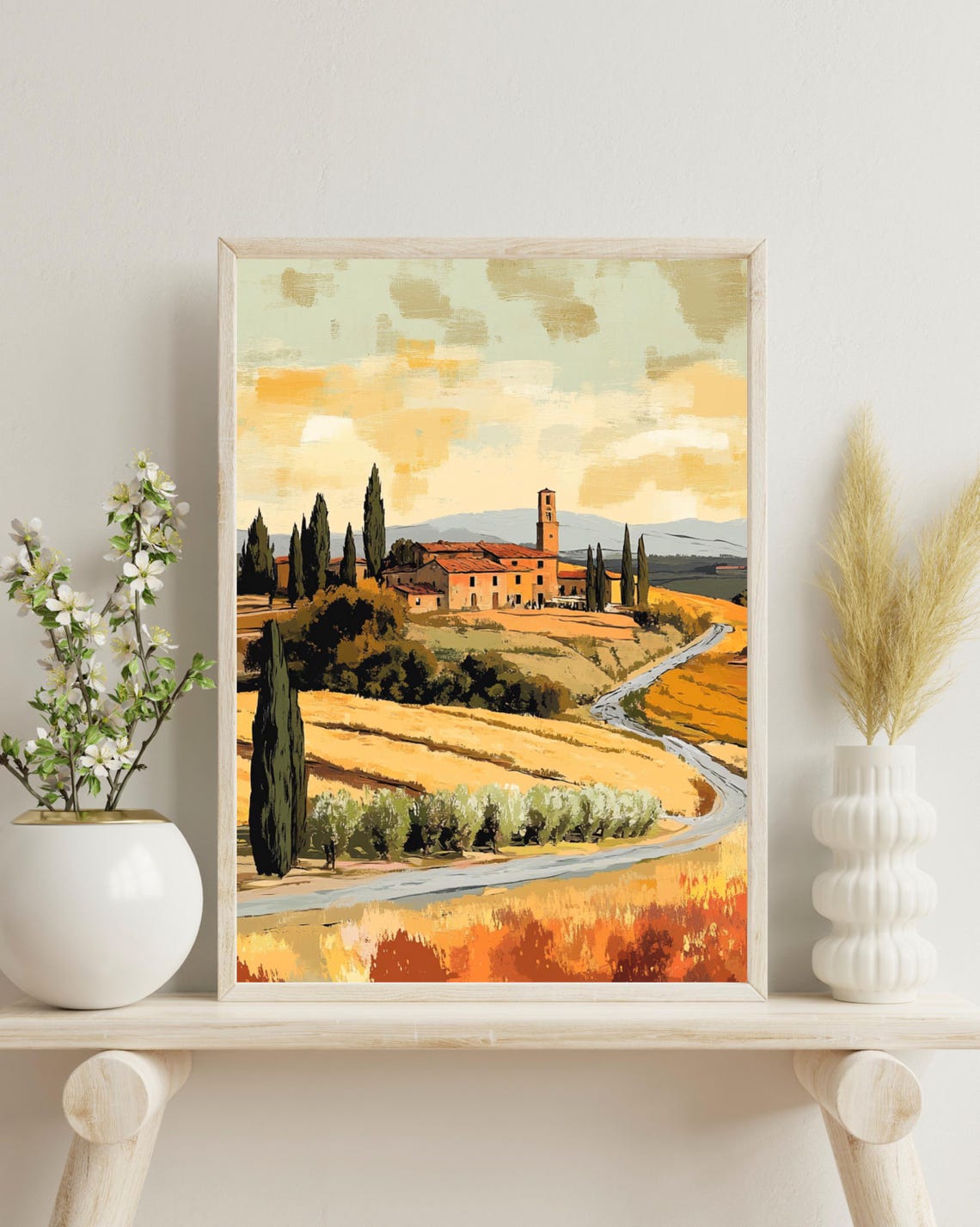 Tuscany Poster Tuscany Travel Print Tuscany Vintage Print Tuscany Retro Art Toskana Art Italian Wall Art Kitchen Decor Christmas Gift