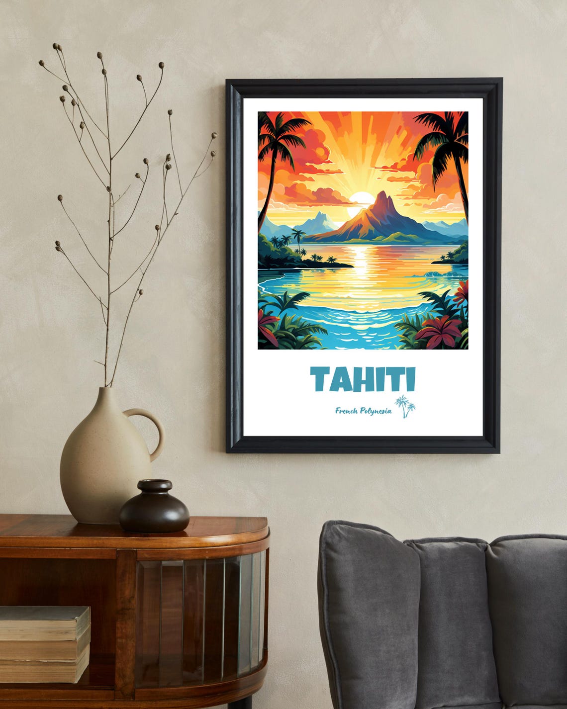 Tahiti, French Polynesia Travel Poster - Image 2