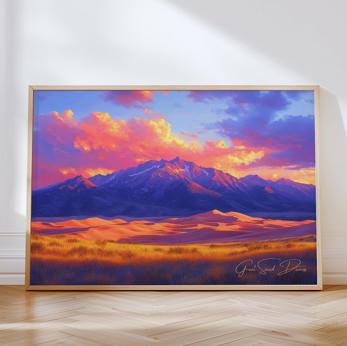 Great Sand Dunes, Colorado Travel Poster