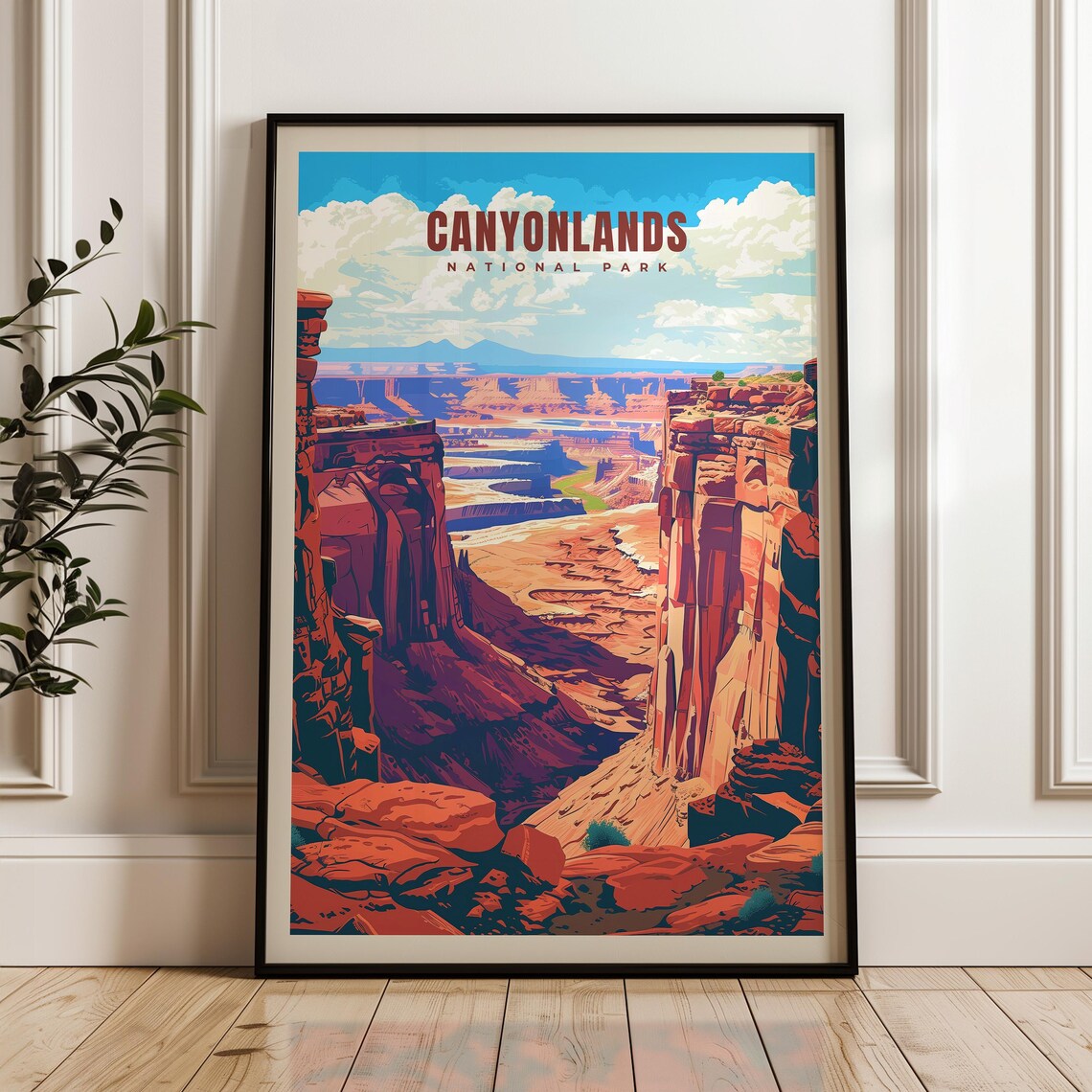 Canyonlands National Park Utah Red Rock Canyon Desert Vista Poster