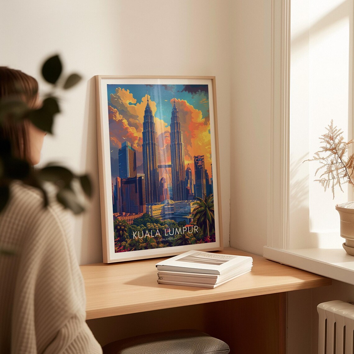 Kuala Lumpur Travel Poster, Malaysia Art Print - Image 2