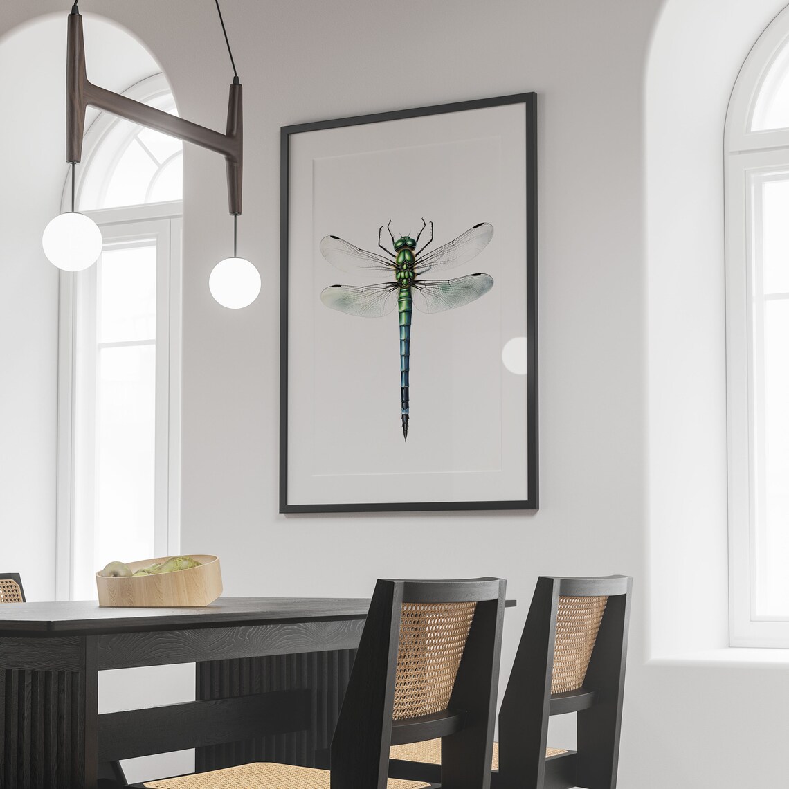 Dragonfly Botanical Guide Poster Print - Image 2
