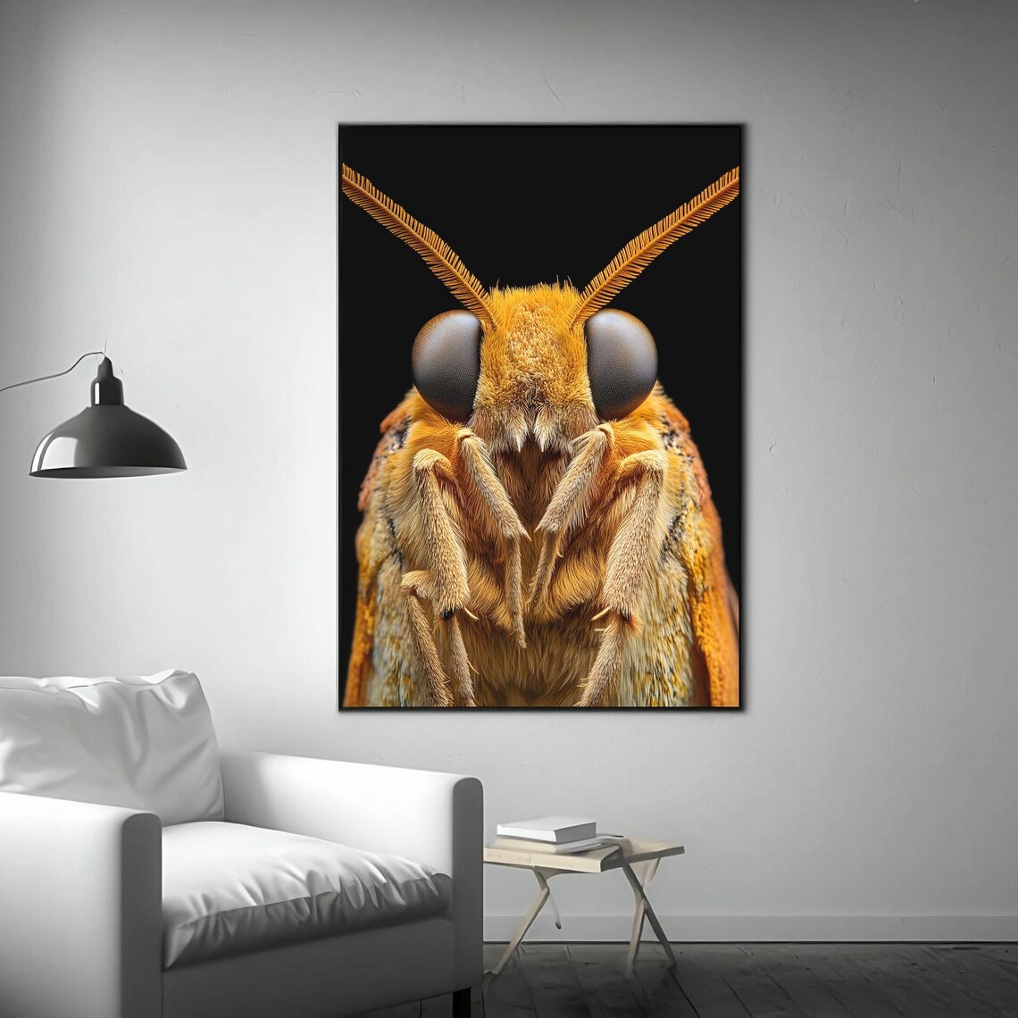 Moth Photo Poster, Minimal Modern Insect Portrait - Image 3