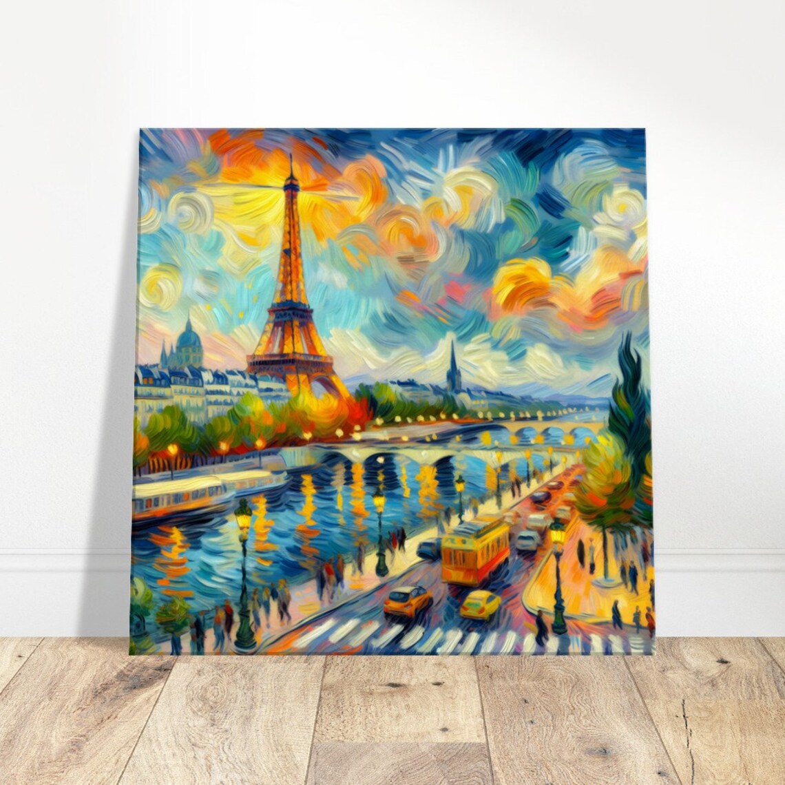 Eiffel Tower Elegance, Impressionism Wall Art Print - Image 4