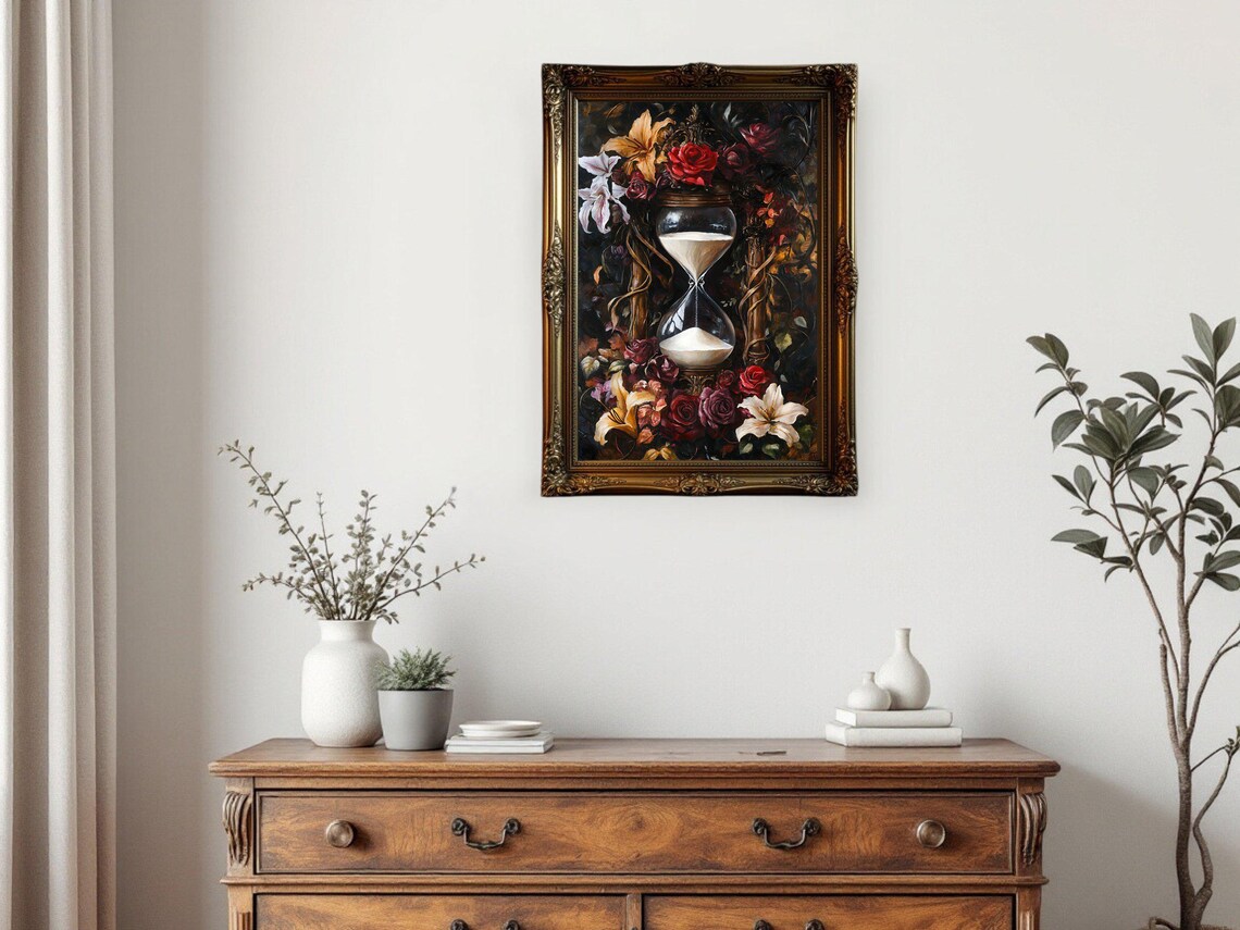 Hourglass Floral - Contemporary Travel Poster - Image 3