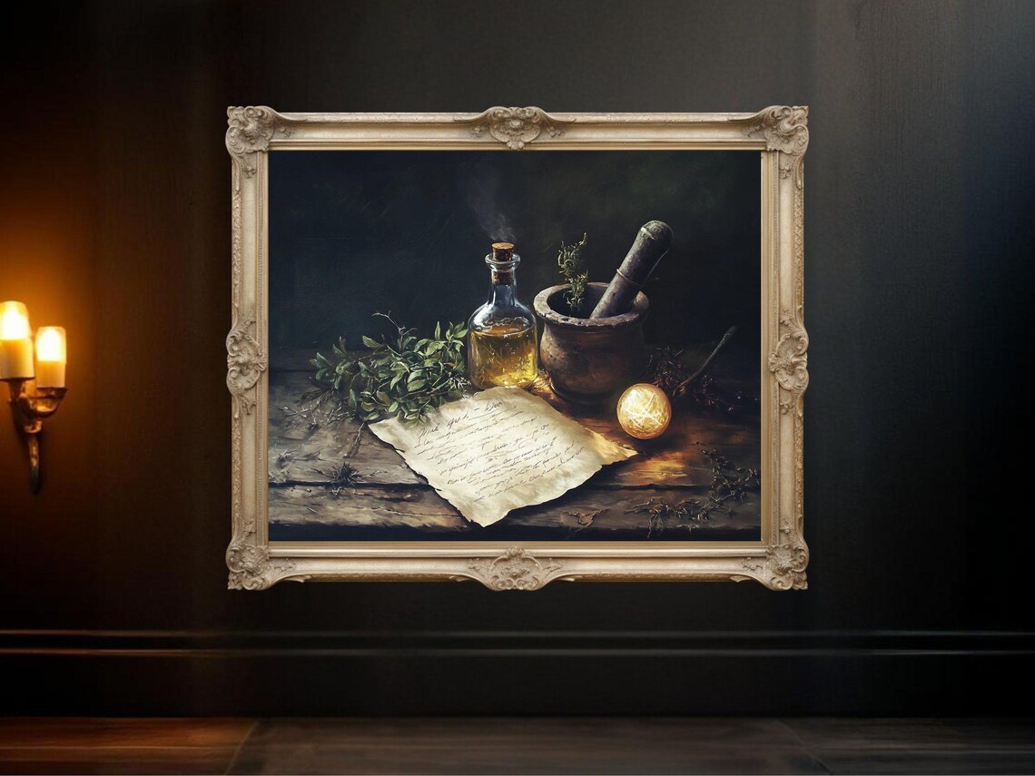 Vintage Apothecary Poster, Rustic Medicine Decor