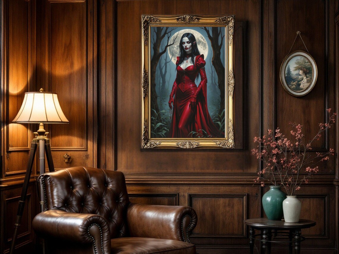 Gothic Vampire Princess, Dark Fantasy Art Print - Image 3