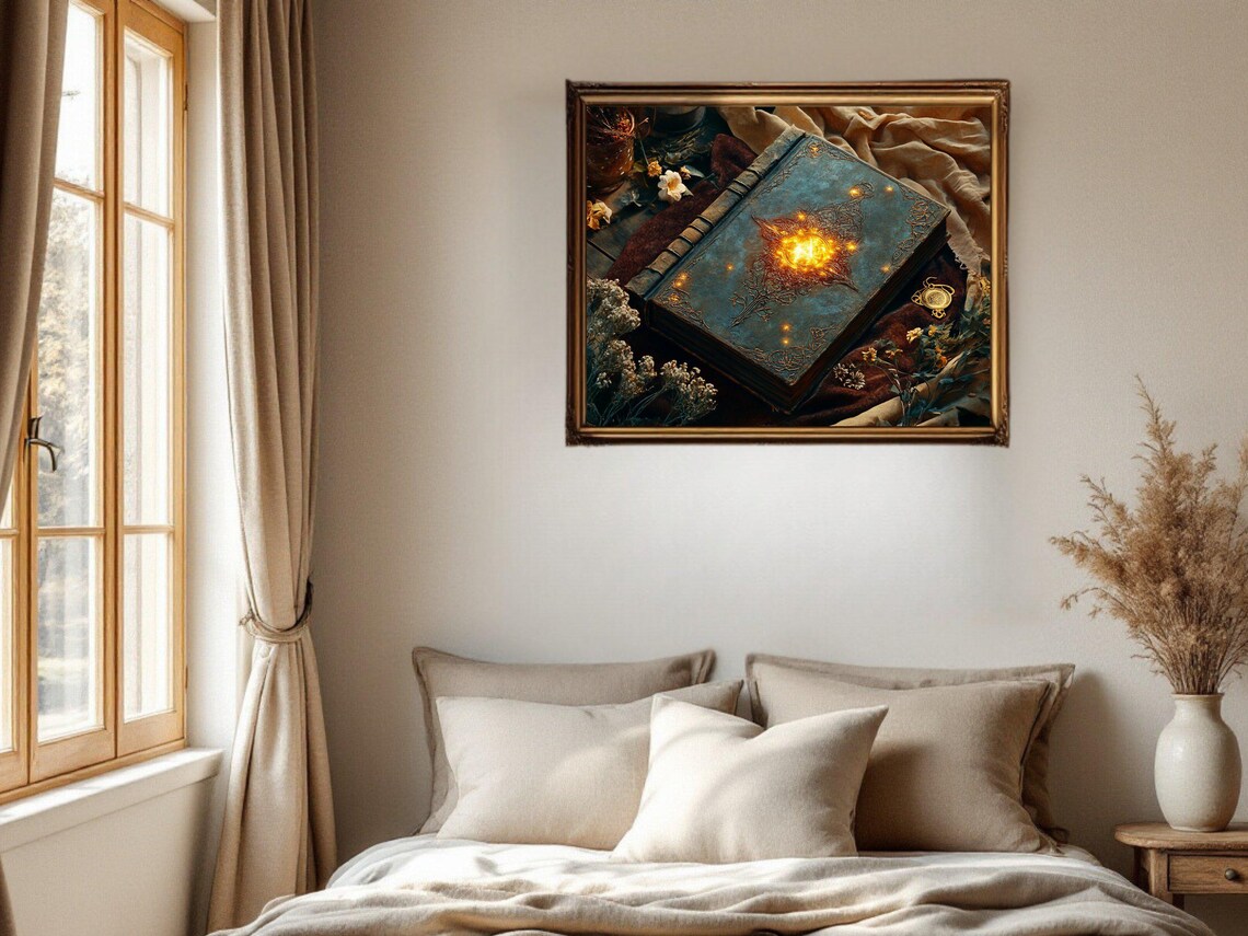 Enchanted Spellbook, Fantasy Art Print - Image 2