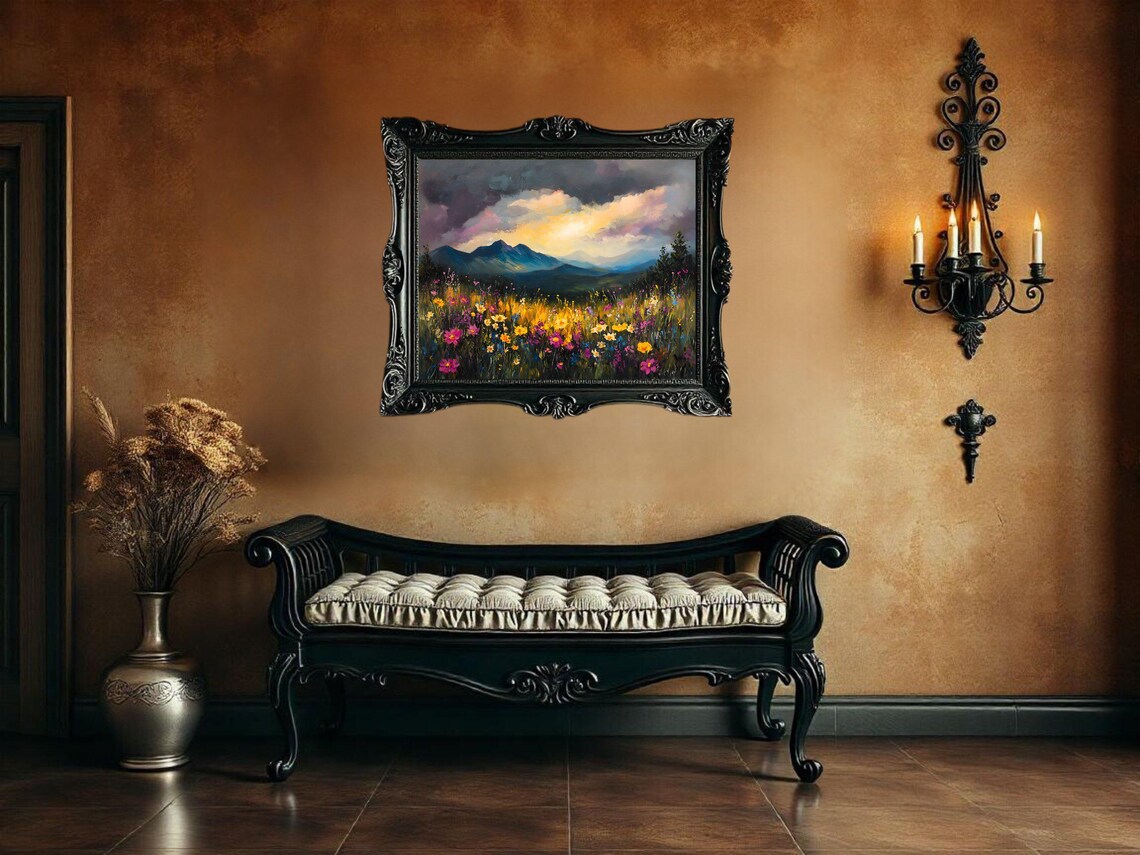 Mountain View Landscape, Nature-Inspired Art Print - Image 3