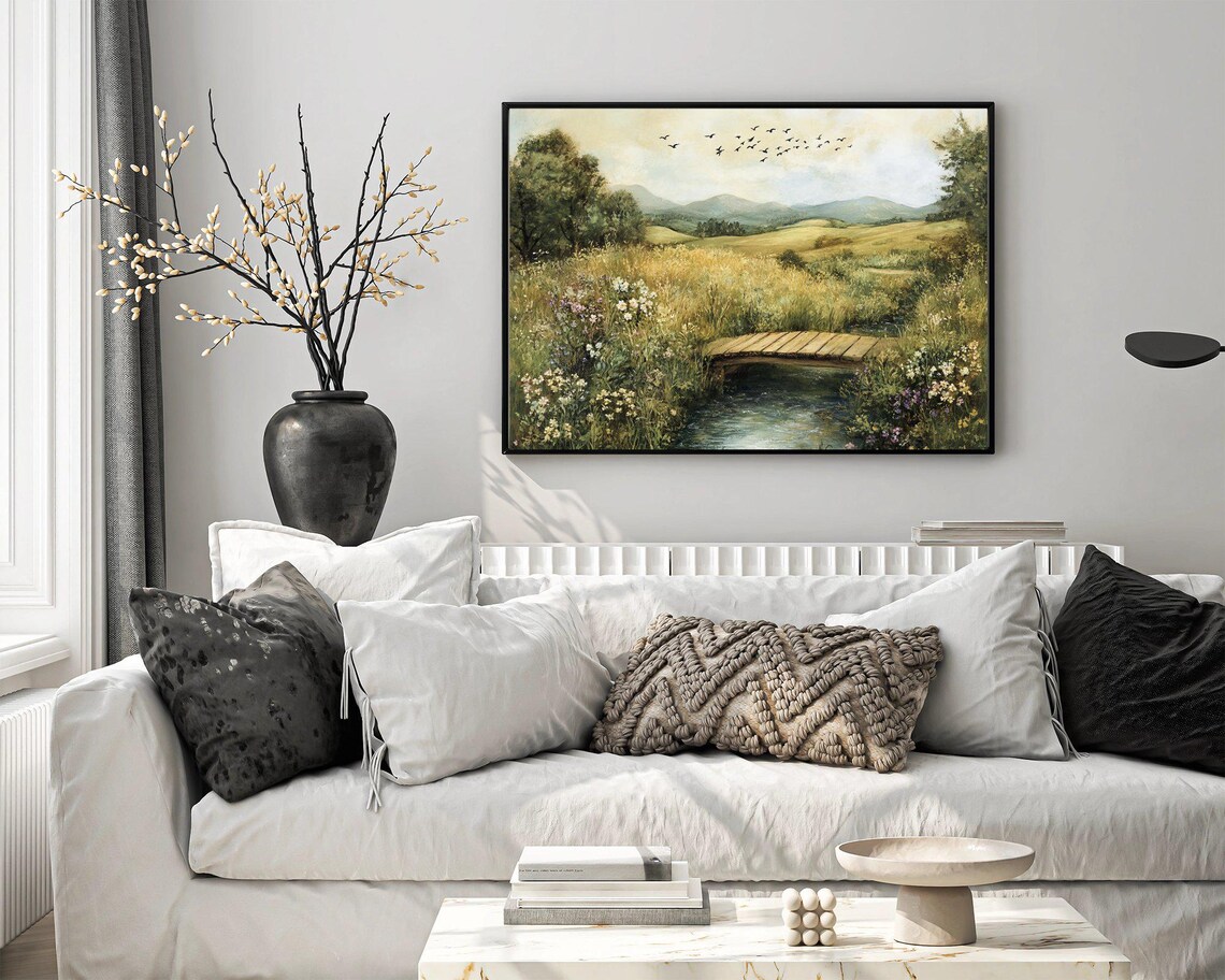 Rustic Countryside - Contemporary Travel Poster - Image 3