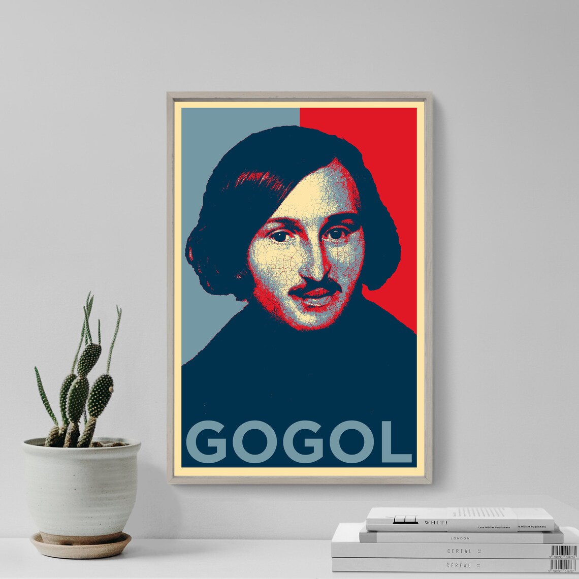 Nikolai Gogol Hope Style Pop Art Portrait Russian Writer Poster