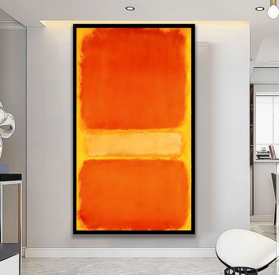 Mark Rothko Mark Rothko Print Museum Exhibition Poster Modern Art Expressionism Painting Abstract Wall Art Reproduction Wall Art