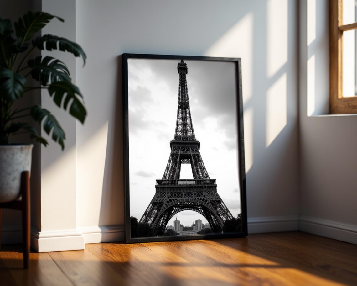 Eiffel Tower Minimalist Parisian Art Print