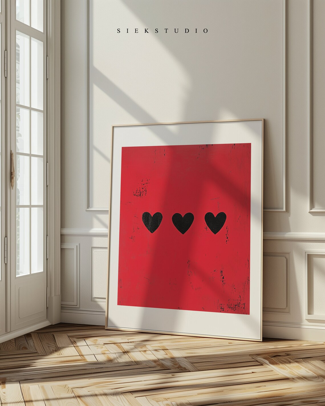 Minimalist Heart Wall Art, Modern Love Poster - Image 2