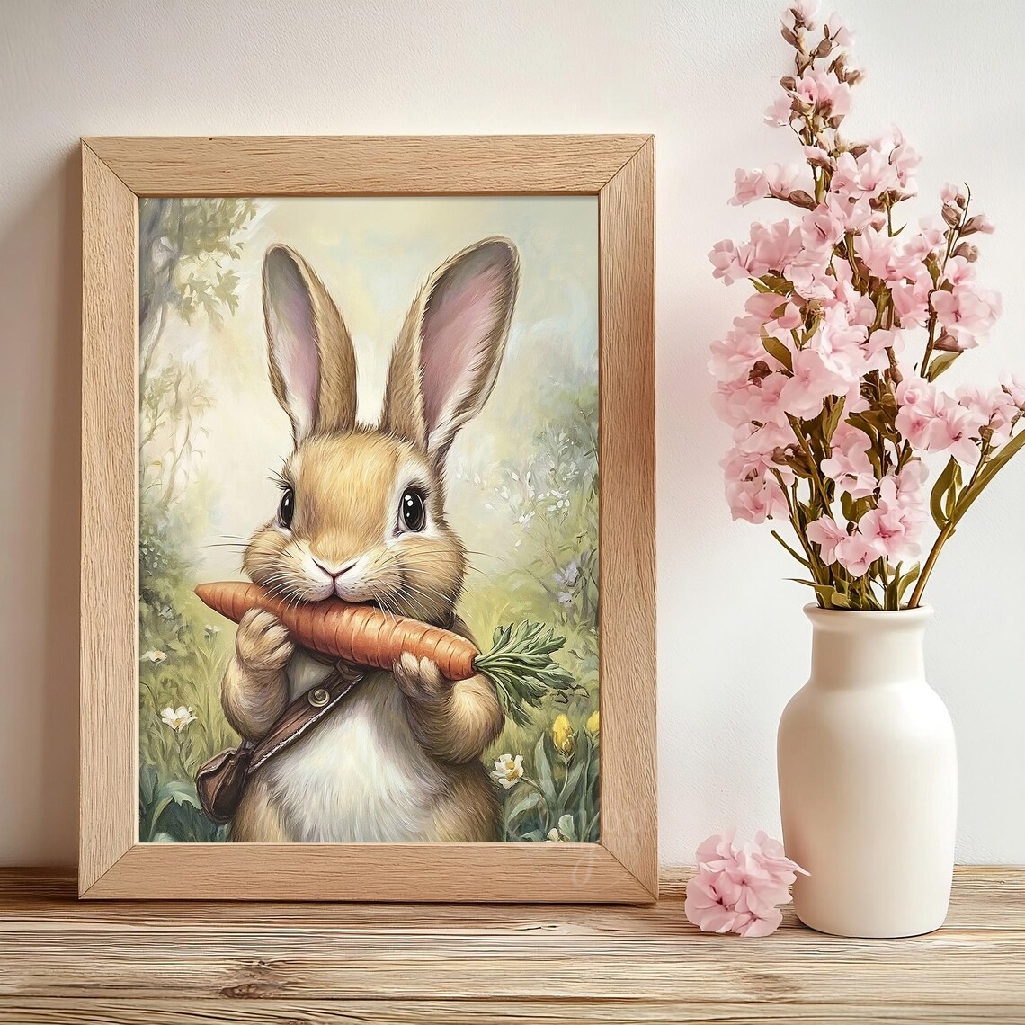 Easter Bunny Print, Cute Rabbit Nursery Decor - Image 2