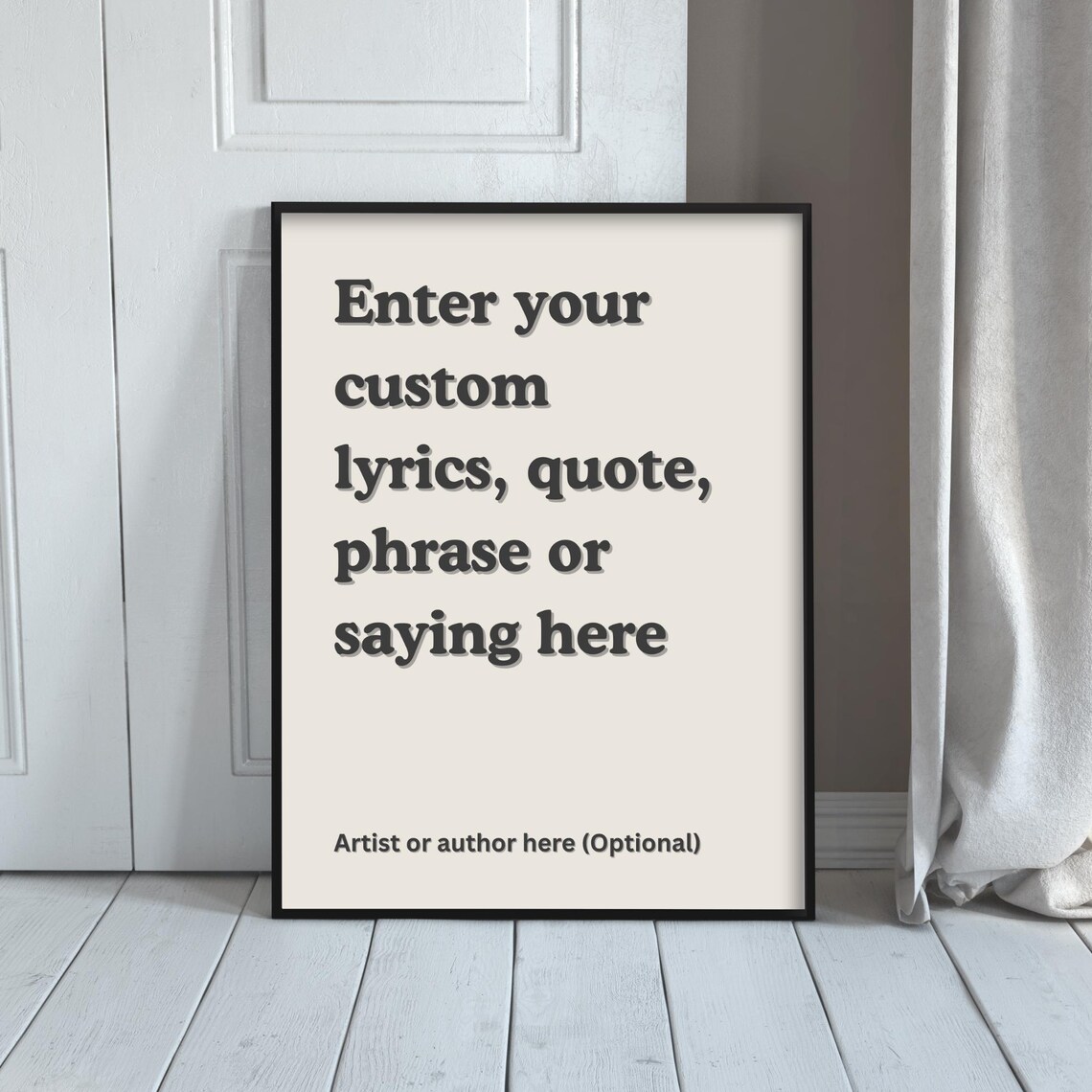 Custom Quote Print, Retro Typography Art