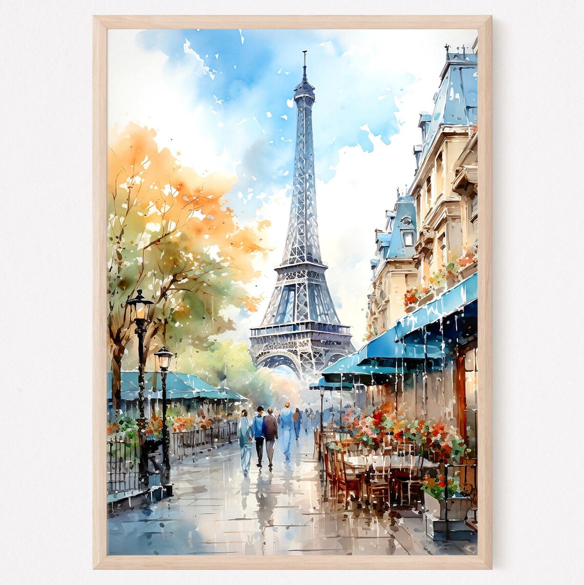 Paris Eiffel Tower Wall Art Print