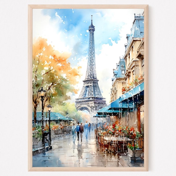 Paris Eiffel Tower Wall Art Print