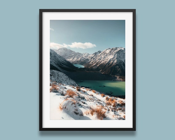 Sealy Tarns, New Zealand Travel Poster