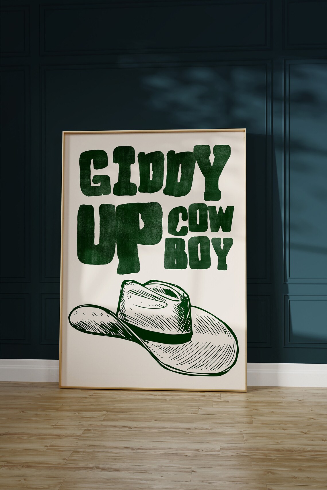 Retro Cowboy Vintage Western Art Print - Image 3