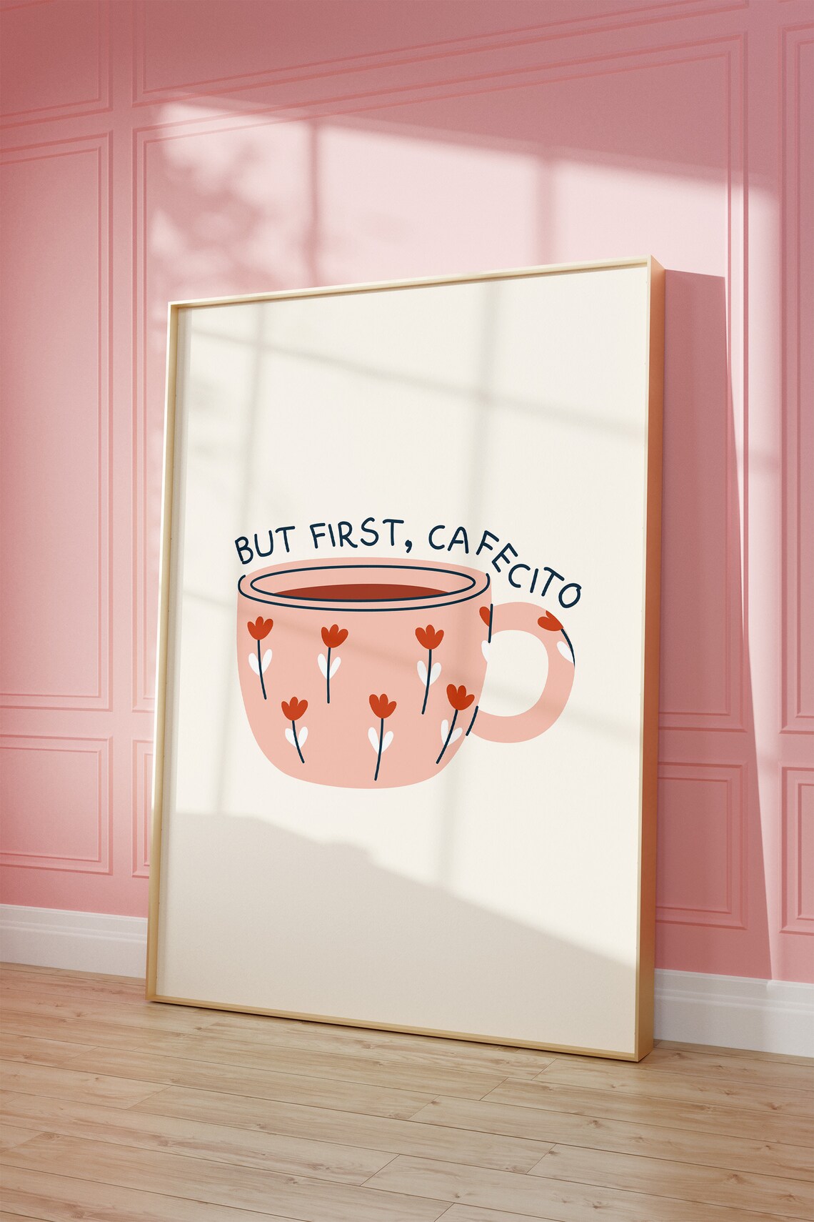 But First Cafecito Spanish Kitchen Poster Print