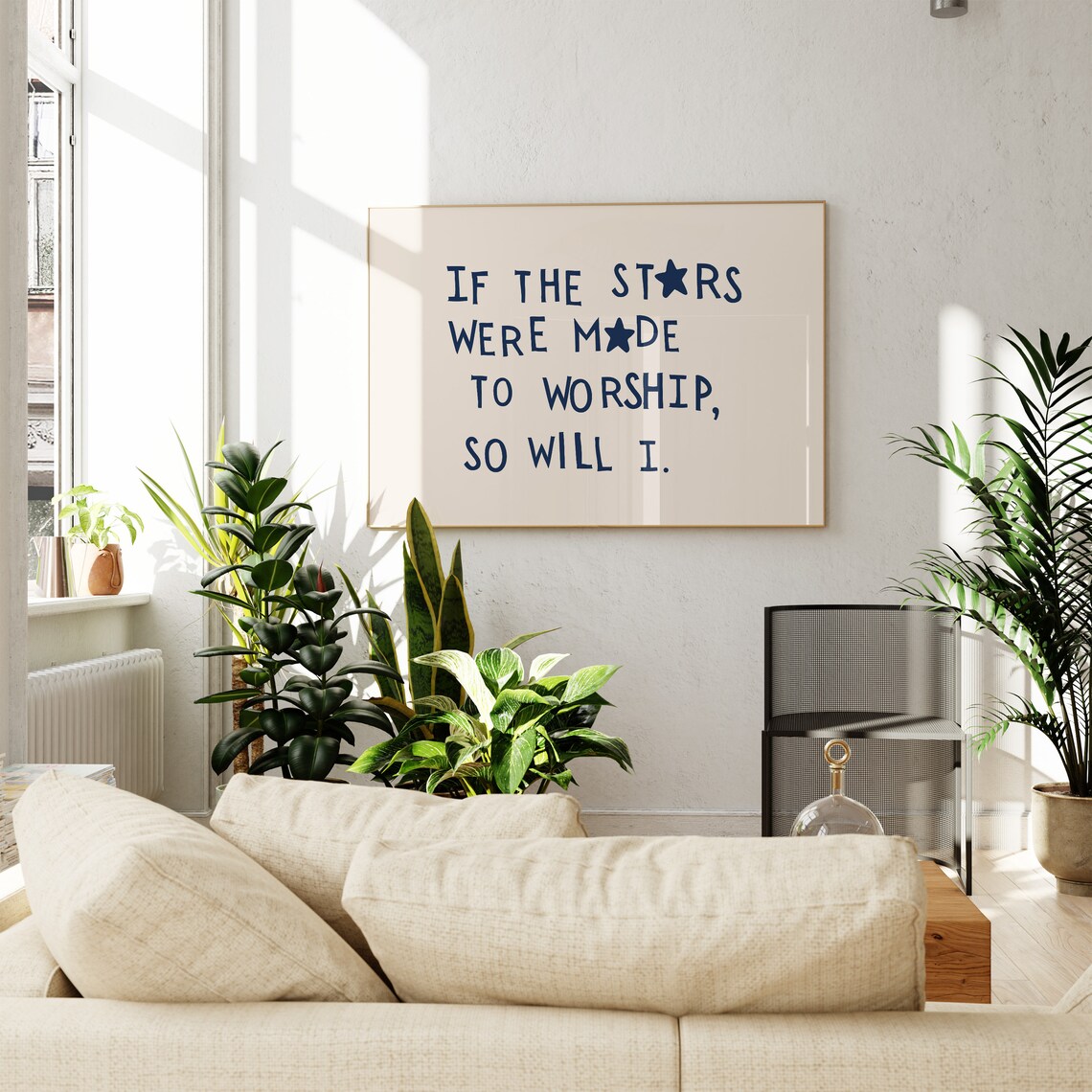 Minimalist Christian Psalm 1483 Celestial Poster - Image 3