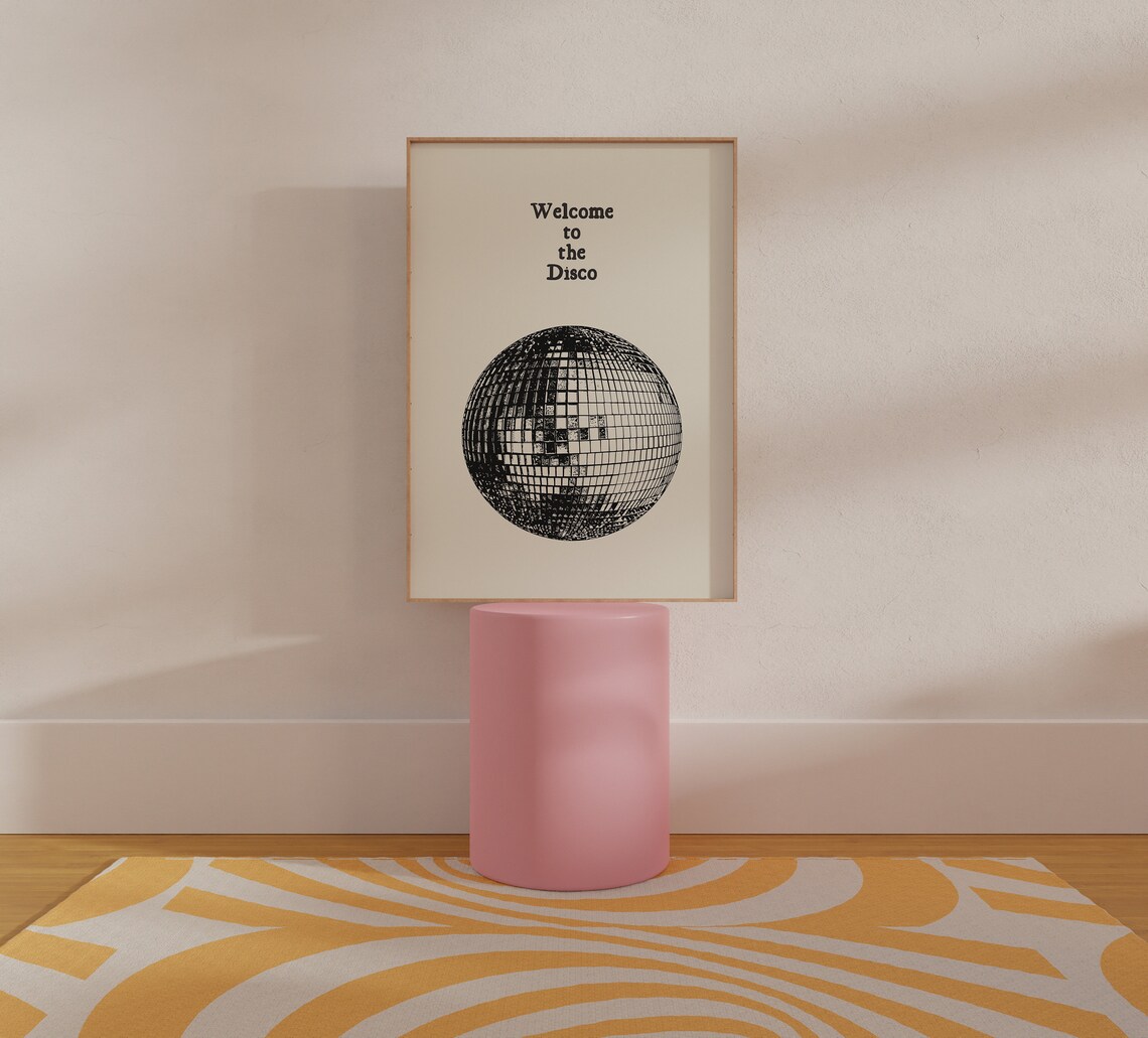 Welcome To The Disco Print, Vintage Dance Poster - Image 2
