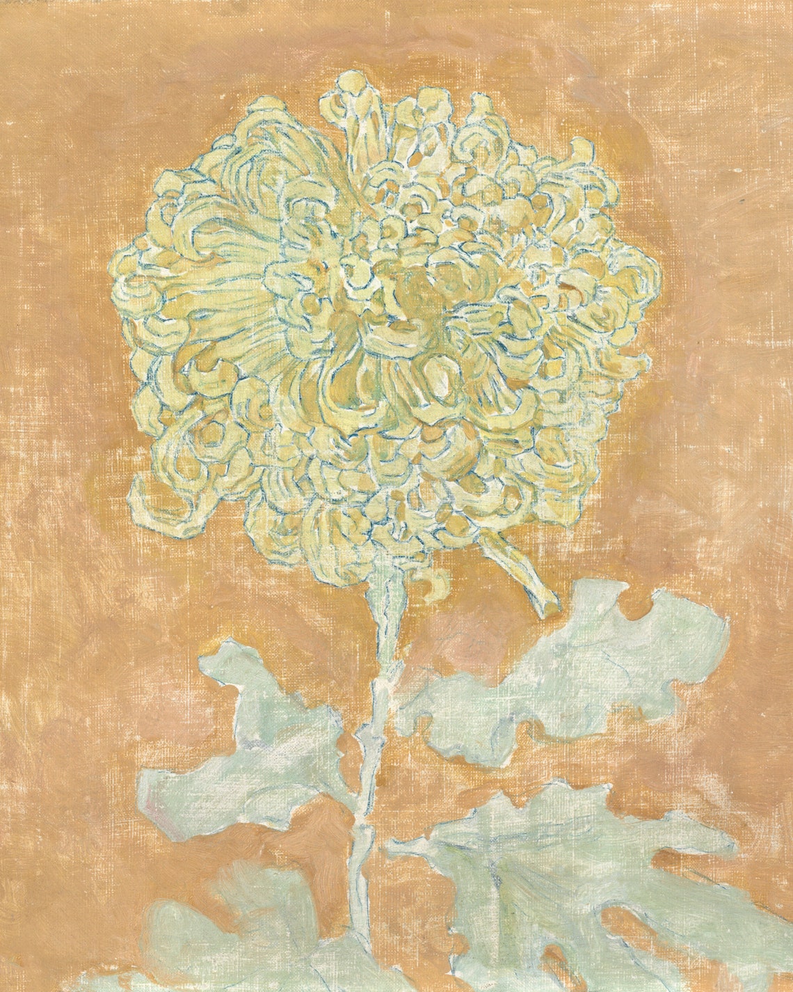 Vintage Marigold Flower Painting Art Print, Spring Floral - Image 2