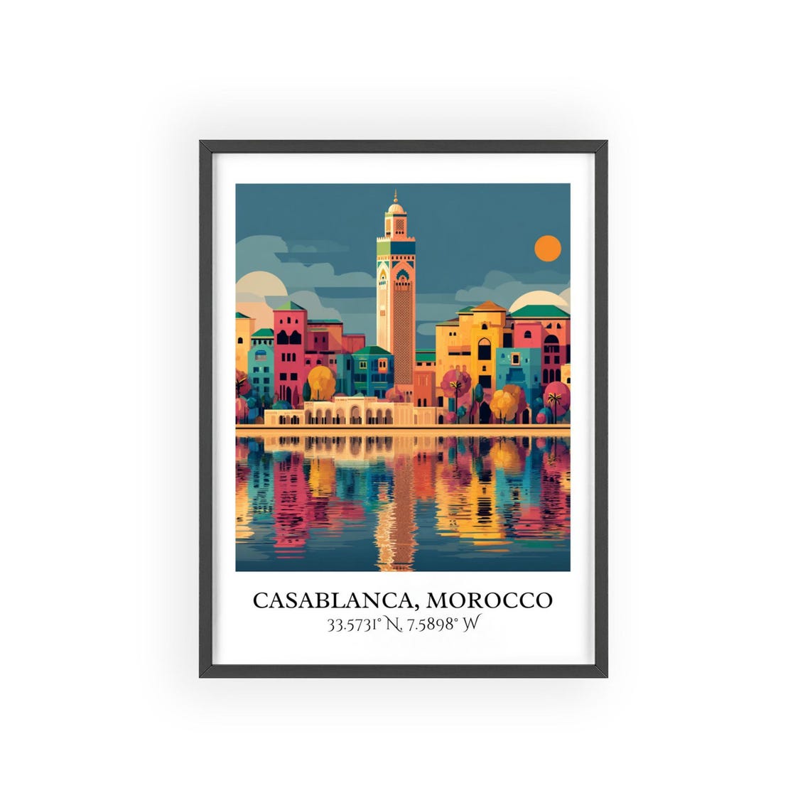 Casablanca Art Retro Travel Morocco Home Decor Gift Prints Housewarming - Image 2