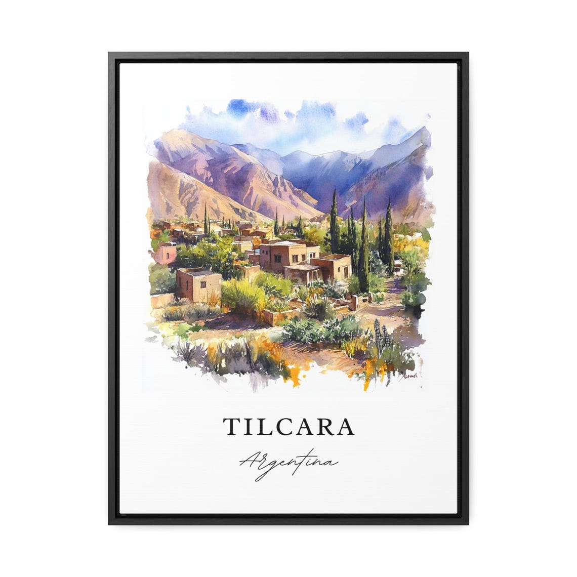 Tilcara Argentina Wall Art Print Watercolor Gift Travel Poster Housewarming - Image 2