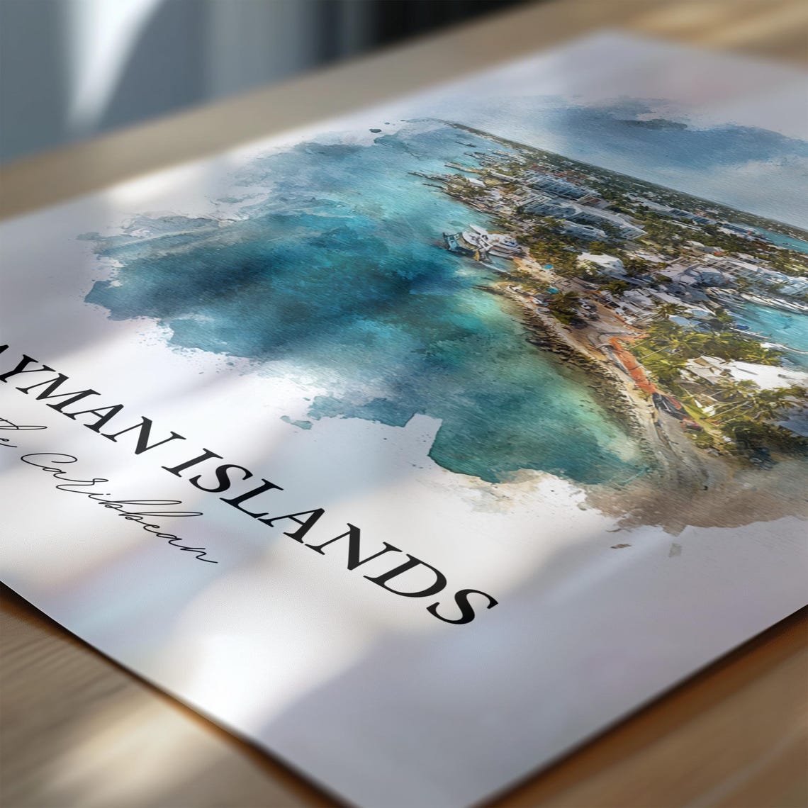 Cayman Islands Watercolor Travel Poster, Caribbean - Image 6