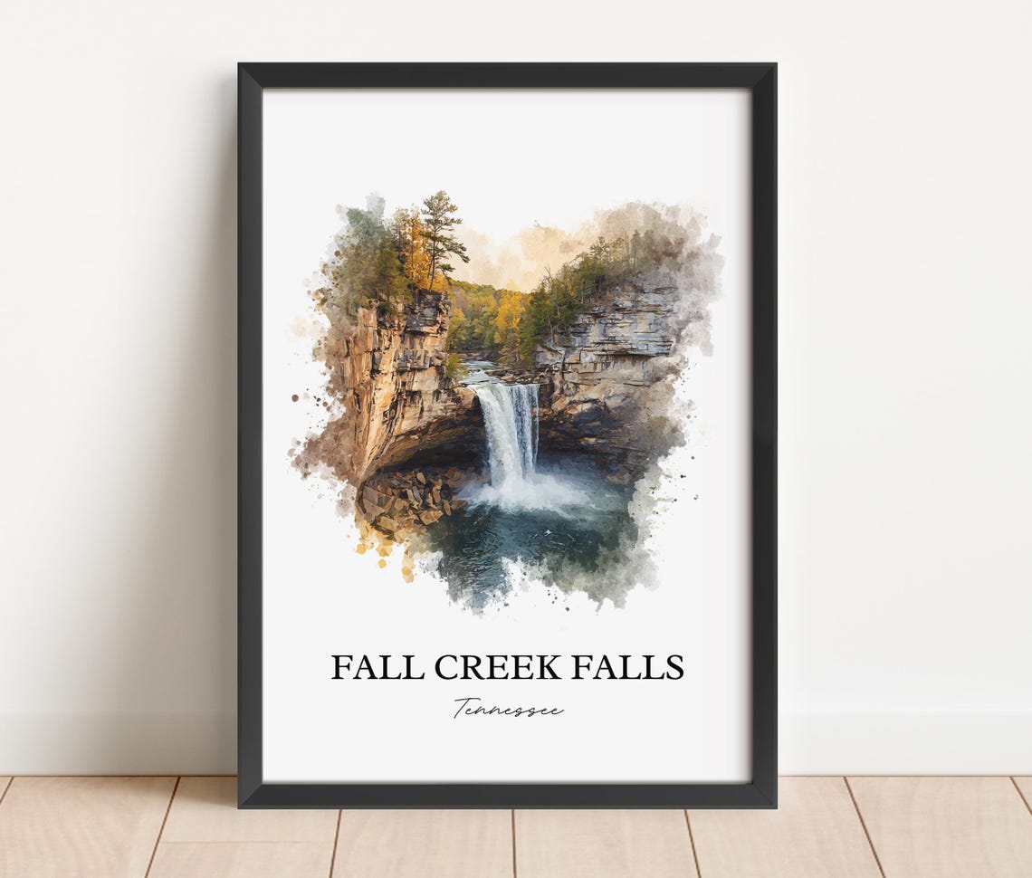 Fall Creek Falls Tennessee State Park Gorge Waterfall Travel Poster - Image 5