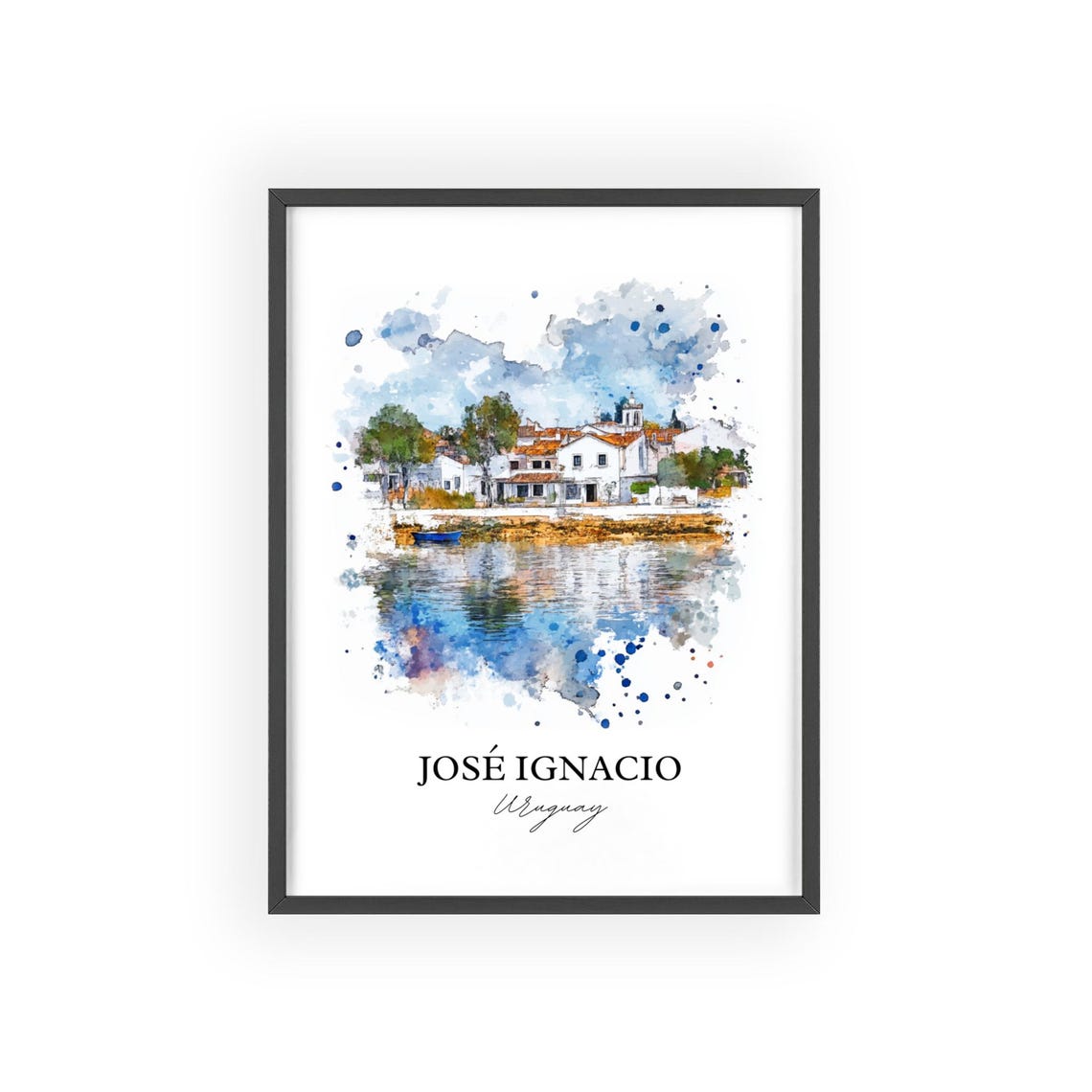 Jos Ignacio Wall Art Paraguay Print Watercolor Gift Travel Poster Housewarming - Image 2
