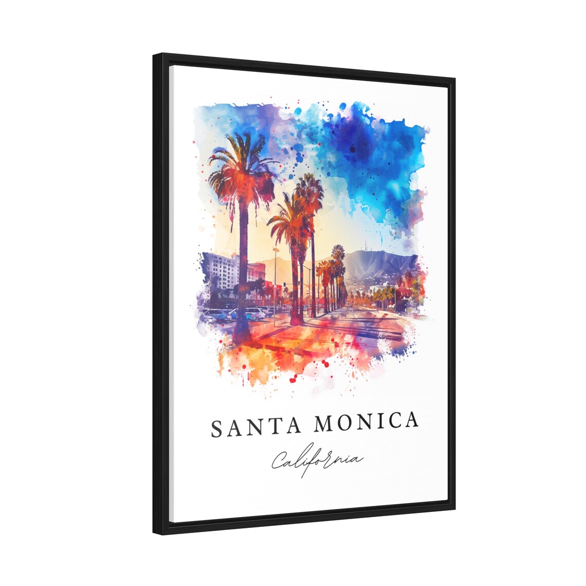 Santa Monica Travel Poster, Los Angeles Gift - Image 2