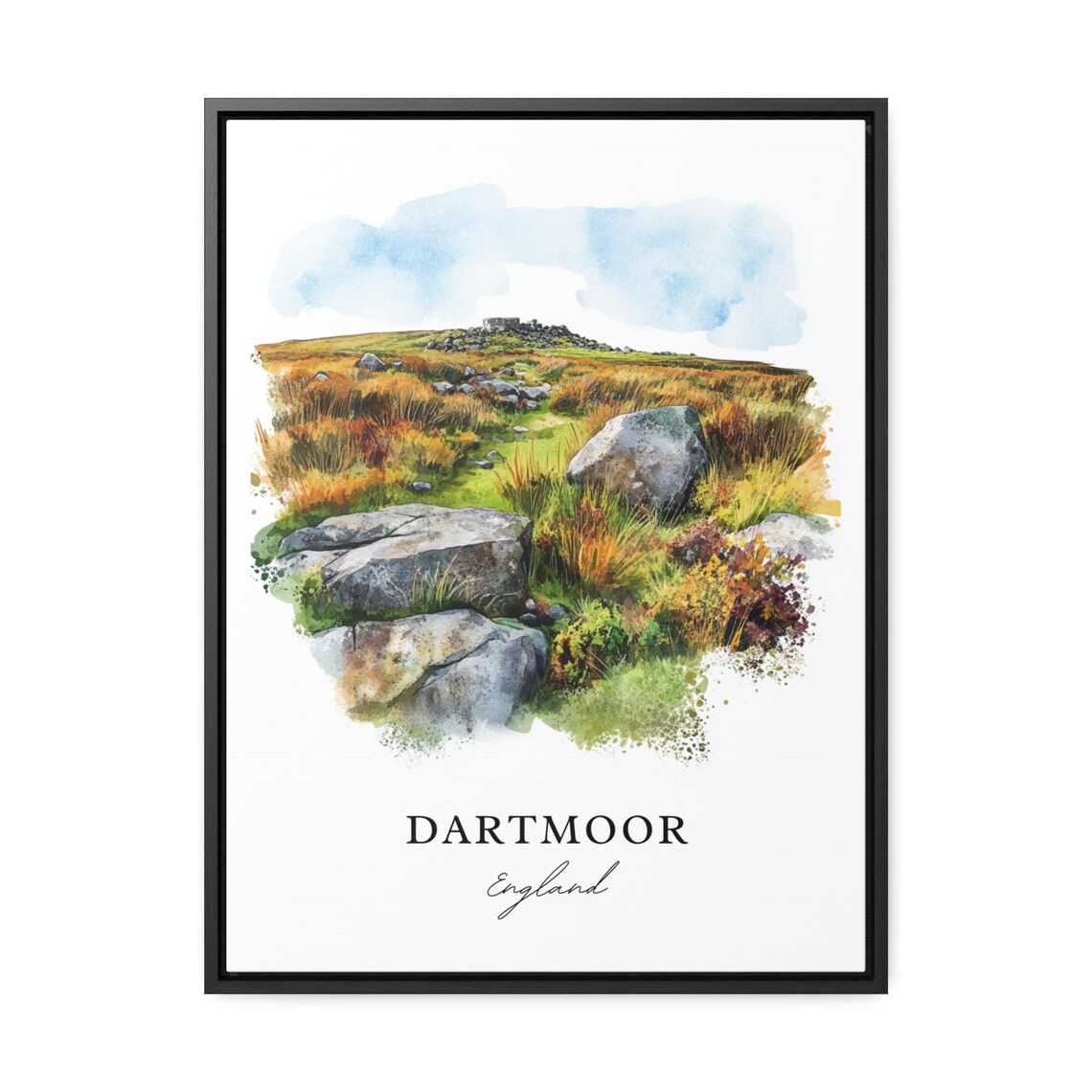 Dartmoor National Park, England Watercolor Travel Poster - Image 2