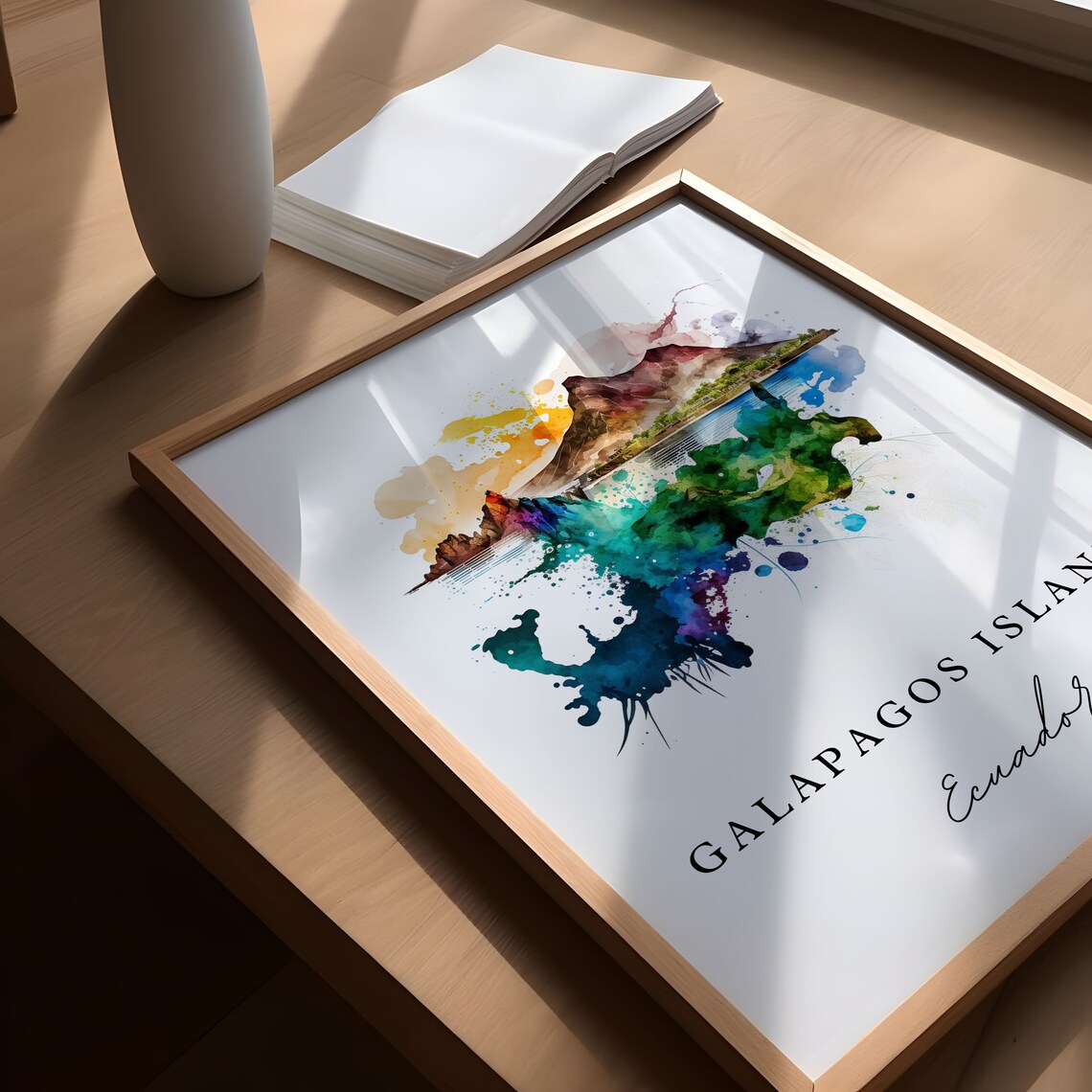 Galapagos Islands Custom Text Travel Poster - Image 5