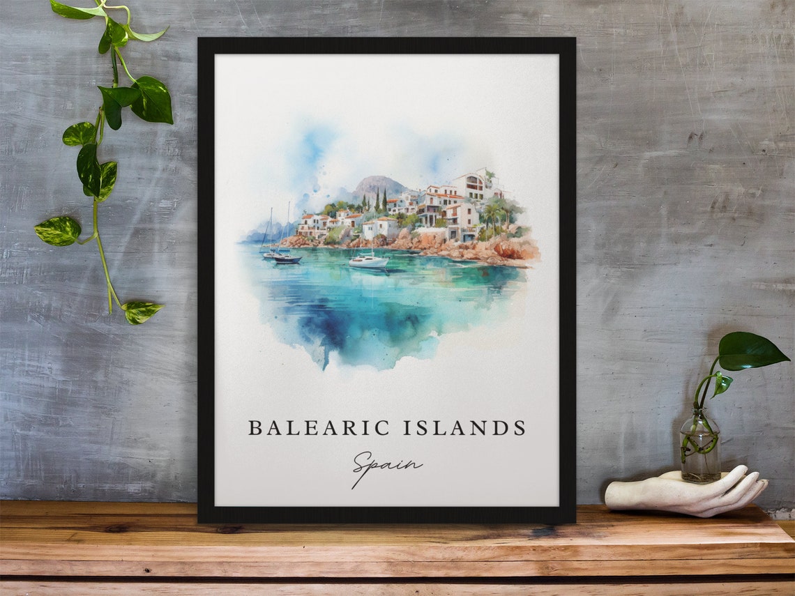 Balearic Islands Spain Mallorca Travel Poster - Image 3