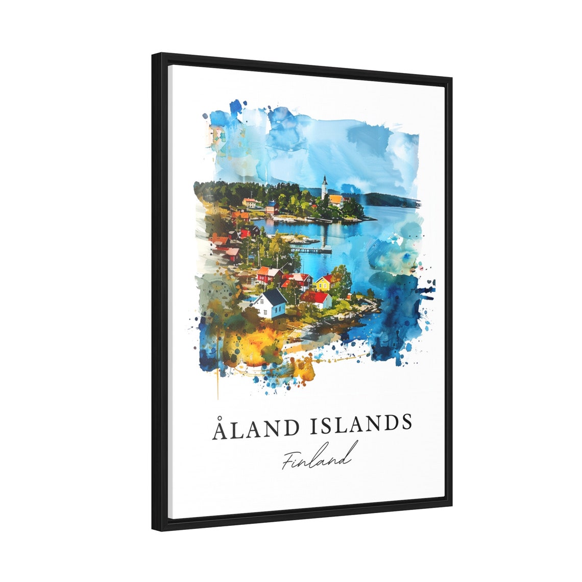 Aland Islands Travel Poster, Finland Wall Gift - Image 2