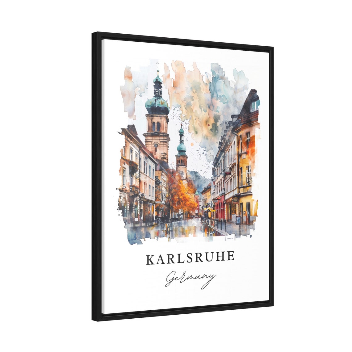 Karlsruhe Travel Poster, Germany Wall Art Print - Image 2