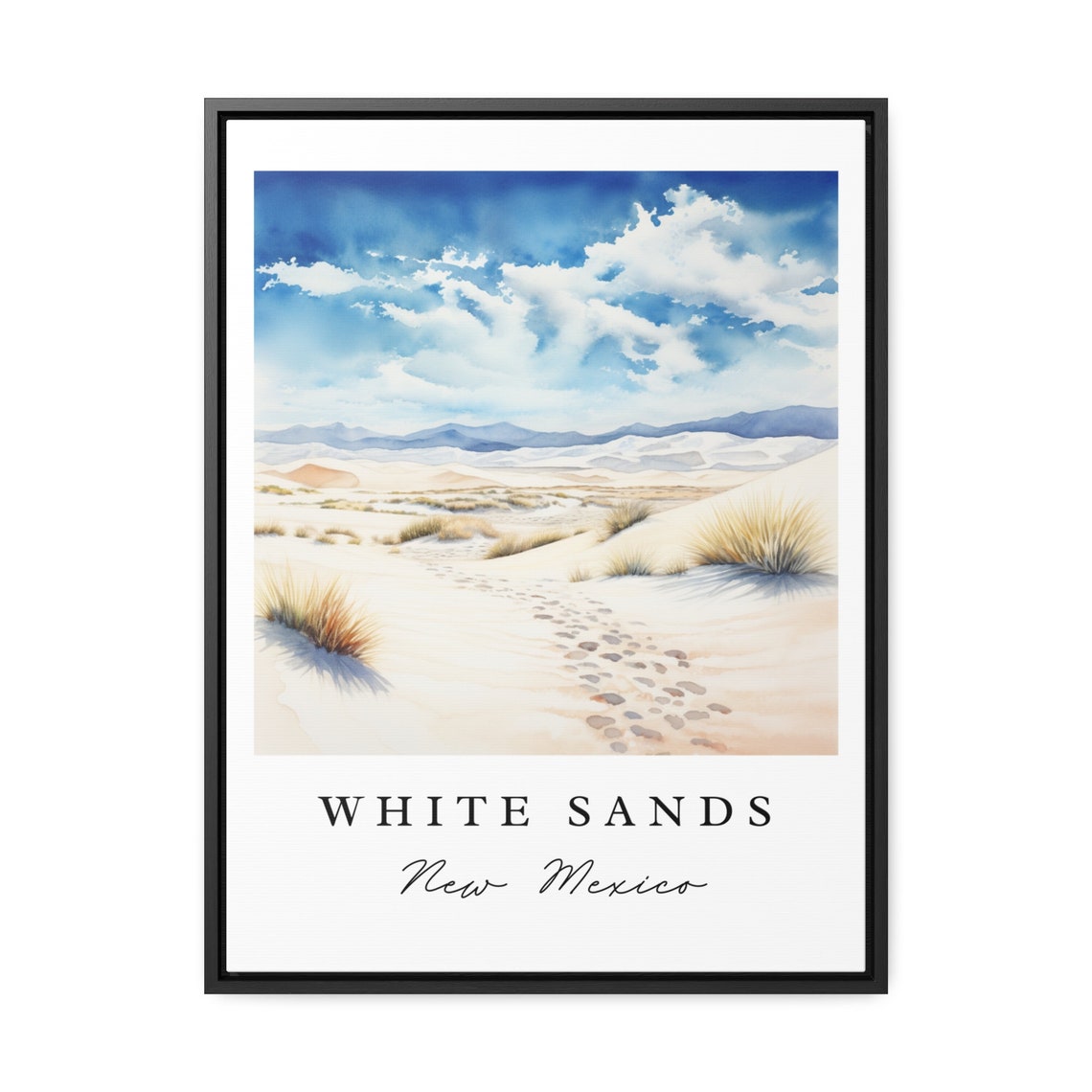 White Sands NM Travel Poster, New Mexico Park - Image 2