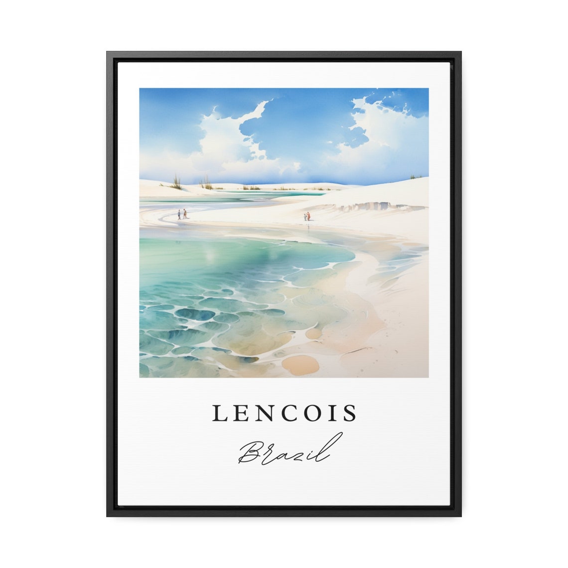 Lencois Brazil Wall Art Poster Print Wedding Gift Birthday Present Custom Text Perfect - Image 2