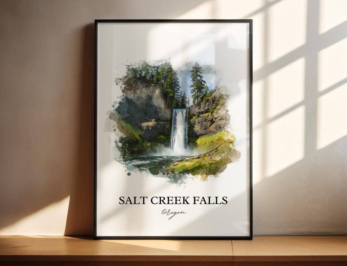 Scenic Salt Creek Falls Willamette Oregon Basalt Waterfall Poster
