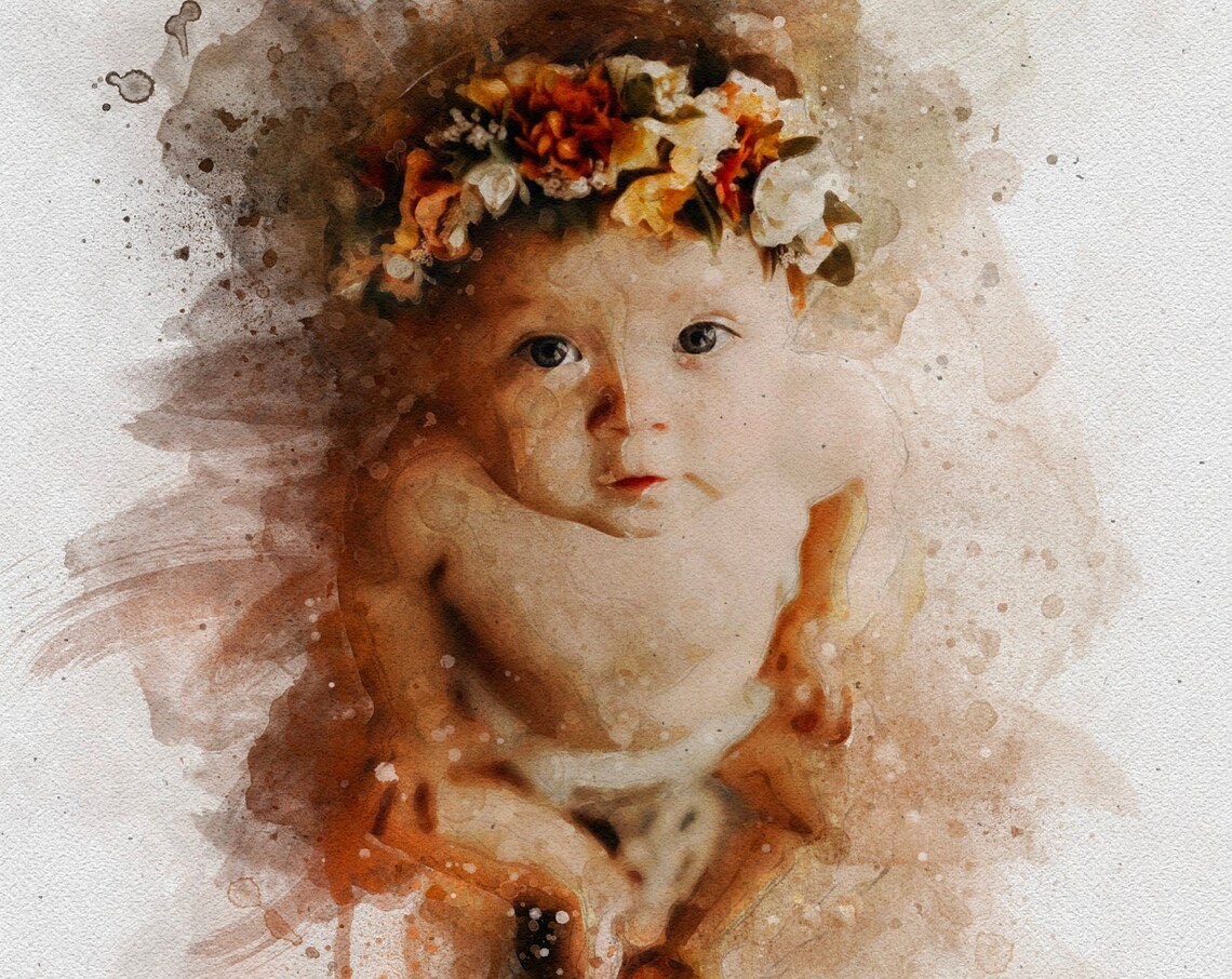 Custom Mother Daughter Family Portrait Art Print